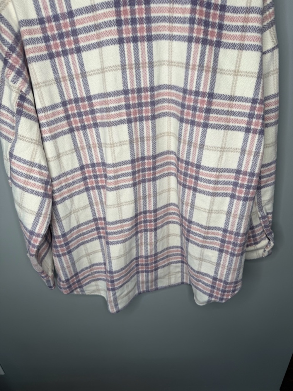 NWT Style Rack Houndstooth Plaid Flannel Shirt Jacket - Picture 7 of 10